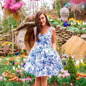 Kiel James Patrick Seaside Bloom Floral Mini Dress